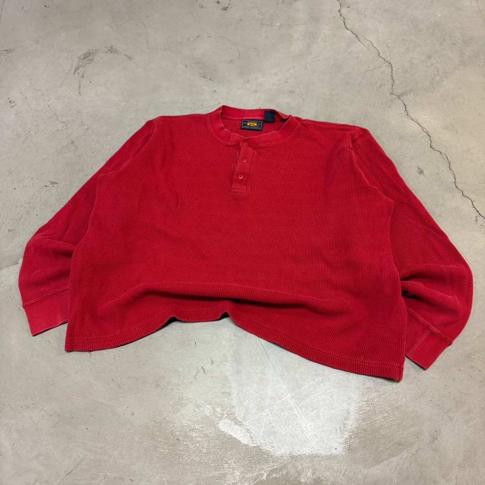 Vintage 90s‎ Red Route 66 Henley